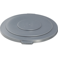 Round Brute<sup>®</sup> Tops, Flat Lid, Plastic/Polyethylene, Fits Container Size: 26-1/2" Dia. NA715 | NTL Industrial