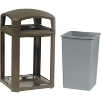 Cadre pour contenant Landmark Series Classique a/enveloppe rigide, Acier galvanis&eacute;, 35 gal. US NTL Industrial