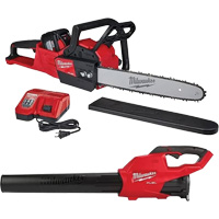 Cordless Chainsaw & Blower Kit, 16", Battery Powered, 18 V NTL Industrial