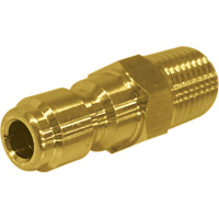 Connecteur m&acirc;le 1/4" &agrave; d&eacute;saccouplement rapide en laiton NTL Industrial