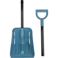 Collapsible Snow Shovel, Polypropylene Blade, 10" Wide, Straight Handle NTL Industrial