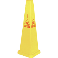 C&ocirc;nes de d&eacute;viation Lamba  Caution , Anglais avec pictogramme NTL Industrial