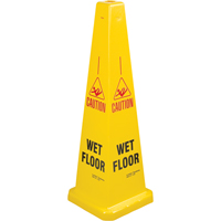 C&ocirc;nes de d&eacute;viation  Wet Floor , Anglais avec pictogramme NTL Industrial
