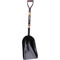 Grain & Coal Scoop Shovel, Wood, Tempered Steel Blade, D-Grip Handle, 27-3/4" Length NTL Industrial
