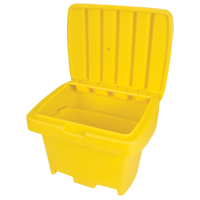 Heavy-Duty Outdoor Salt and Sand Storage Container, 30" x 24" x 24", 5.5 cu. Ft., Yellow ND337 | NTL Industrial