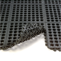 Tapis 24/Seven, Caoutchouc, 3' la c, 3' lo, 5/8" &eacute;paisseur, Noir NTL Industrial