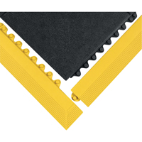 Tapis 24/Seven, Caoutchouc, 3' la c, 3' lo, 5/8" &eacute;paisseur, Noir NTL Industrial