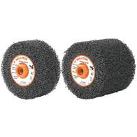 Tambours FX Flex, 4-1/4" dia. x 2" la, 5/8"-11 Arbre, Grain Flex, gros NTL Industrial