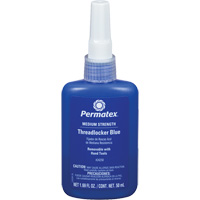 Removable Strength Threadlocker, Blue, Medium, 50 ml, Bottle NTL Industrial