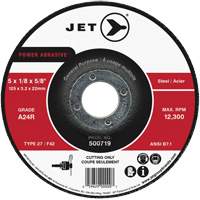 Meule &agrave; tronçonner Power Abrasive, 4-1/2" x 1/8", Arbre de 7/8", Type 27, 13 300 Tr/min NTL Industrial