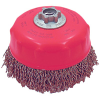 Brosse-boisseau &agrave; fils ondul&eacute;s MAXI-CRIMPED de premi&egrave;re qualit&eacute; NTL Industrial