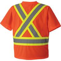 5994 High-Visibility Safety T-Shirt, Polyester, 2X-Large, High Visibility Orange NTL Industrial