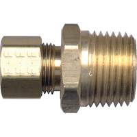 Male Pipe Connector, 3/16" x 1/8" Dia, Brass NTL Industrial
