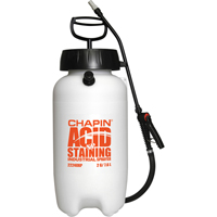 Industrial Acid Staining Sprayers, 2 gal. (7.6 L), Plastic, 12" Wand NTL Industrial