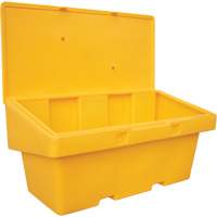 Salt Sand Container SOS, With Hasp, 72" x 36" x 36", 36 cu. Ft., Yellow NTL Industrial