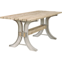 2x4 Basics<sup>®</sup> Picnic Table, 8' L x 30" W, Sand NJ440 | NTL Industrial