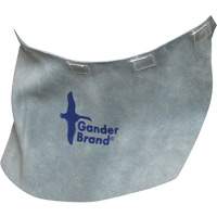 Gander Brand Split Leather Welding Helmet Bib, Pearl Grey NTL Industrial