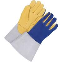 TIG Welder Gloves with 5.5" Cuff, Grain Deerskin, Size 10 NTL Industrial