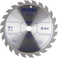 Lame de scie circulaire de s&eacute;rie classique, 7-1/4", 24 dents, Pour Bois NTL Industrial