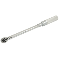Heavy-Duty Micro-Adjustable Torque Wrench, Click, 3/8" Square Drive, 10 - 100 ft-lbs. NTL Industrial