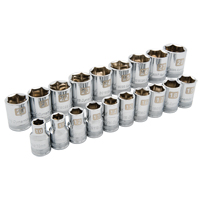 Jeu de douilles m&eacute;triques, 19 Mcx, Prise de 1/2" NTL Industrial