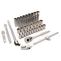 Jeu de douilles m&eacute;triques, 43 Mcx, Prise de 1/2", Profond NTL Industrial