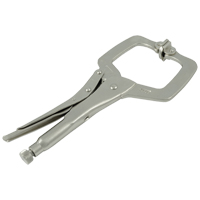 Locking Clamp Pliers with Swivel Pads, 6" Length, C-Clamp NTL Industrial