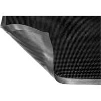 Gritstop Fingermat Matting, Rubber, Scraper Type, Textured Pattern, 2-2/3" x 3-3/4", Black NTL Industrial
