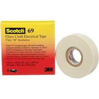 Ruban en tissu de verre Scotch, 19 mm (3/4") la x 20 m (66') lo, 7 mils, Blanc NTL Industrial