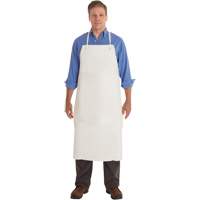 AlphaTec&reg; 56-101 PVC Apron, PVC/Vinyl, White, 33" W x 44" L NTL Industrial