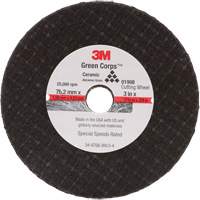 General-Purpose Cut-Off Wheel, 3" x 1/16", 3/8" Arbor, Type 27, Aluminum Oxide, 25000 RPM NTL Industrial