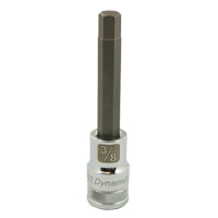Longue douille &agrave; embout SAE, 3/8" x 3,94" lo, Prise 1/2" NTL Industrial