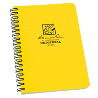 Side-Spiral Notebook, Soft Cover, Yellow, 64 Pages, 4-5/8" W x 7" L NKF440 | NTL Industrial