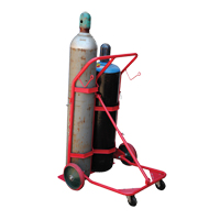 Chariot pour bouteilles, Roues Caoutchouc moul&eacute;, Base de 25-1/2"la x 7"lo, 350 lb NTL Industrial