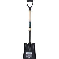 Square Point Shovel, Hardwood, Tempered Steel Blade, D-Grip Handle, 29" Long NN245 | NTL Industrial