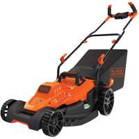 Lawn Mower with Comfort Grip Handle, Push Walk-Behind, Electric, 17" Cutting Width NTL Industrial