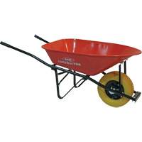 Big Wheel Contractor Wheelbarrow, 6 cu. ft., Steel Tray NO835 | NTL Industrial