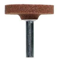Vitrified Bond Mounted Points, W235, Aluminum Oxide, 1-1/2" Dia., 1/4" L, 60 Grit NTL Industrial
