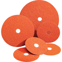 Blaze&reg; Fiber Discs, Ceramic Alumina, 24, 4-1/2" Dia x 7/8" Arbor NTL Industrial