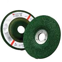 Meule &agrave; moyeu d&eacute;port&eacute; Green Corps, 4-1/2" x 1/4", Arbre 7/8", Oxyde d'aluminium, Type 27 NTL Industrial
