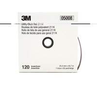 Utility Roll 211K, Aluminum Oxide, 1" W x 150' L, 120 Grit NTL Industrial