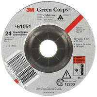 Meule flexible Green Corps, 5" x 1/4", Arbre 7/8", C&eacute;ramique, Type 1 NTL Industrial