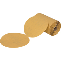 Stikit 216U Gold Paper Disc Roll, 6" Dia., P360 Grit, Aluminum Oxide NTL Industrial