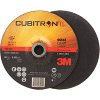 Cut-Off Wheels - CubitronII, 7" x 0.09", 7/8" Arbor, Type 27, Ceramic, 8500 RPM NTL Industrial