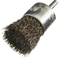 Crimped Wire End Brushes, 1/2", 0.014" Fill, 1/4" Shank TT316 | NTL Industrial