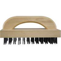 Brosses bloc de boucher &agrave; fils plats, Fil en acier plat, 8 x 12 rangs de fils, Longueur 9" NTL Industrial