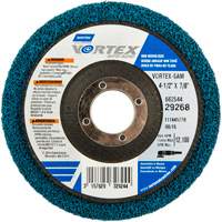 Vortex Non-Woven Disc, 4-1/2" Dia. x 1/2" W, 7/8" Arbor, Aluminum Oxide NV163 | NTL Industrial
