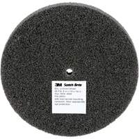 Meule unitaris&eacute;e EXL Scotch-Brite, 5" x 1/2", Arbre de 1/4", Grain de Fin, Carbure de silicium NTL Industrial