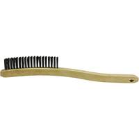 Scratch Brush, Stainless Steel, 3 x 19 Wire Rows, 13-11/16" Long NTL Industrial