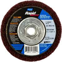Rapid Blend Non-Woven Depressed Center Abrasive Disc, 4-1/2" Dia., 150-180 Grit, Aluminum Oxide NTL Industrial
